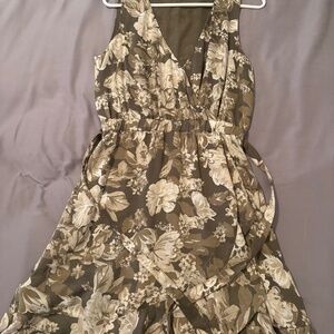 Lucky Brand Floral Wrap Dress Sleeveless